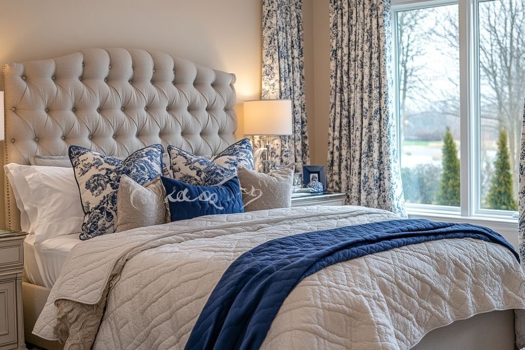 Chambre gris taupe et bleu marine une harmonie élégante et moderne pour une décoration intérieure sereine