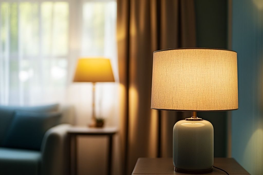 Chambre vert d'eau et blanc cassé pour une décoration intérieure apaisante et lumineuse